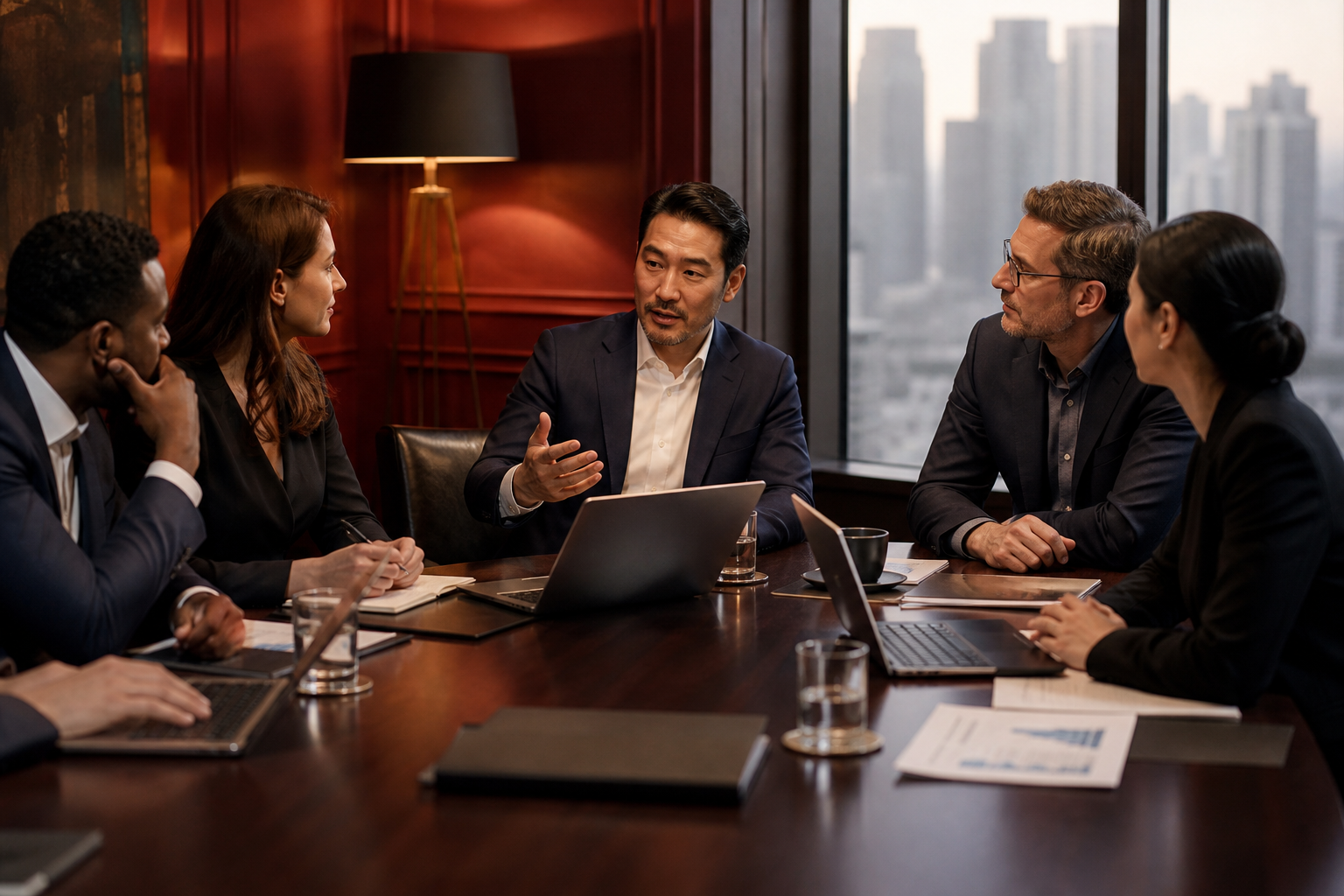 AMERIS team in an international business meeting